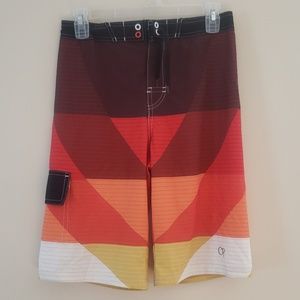 Boys OP Brand XL 14/16 Swim Cargo Trunk Shorts